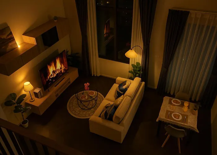 アパート Luxury Loft With Stunning 25th Floor View バンコク都