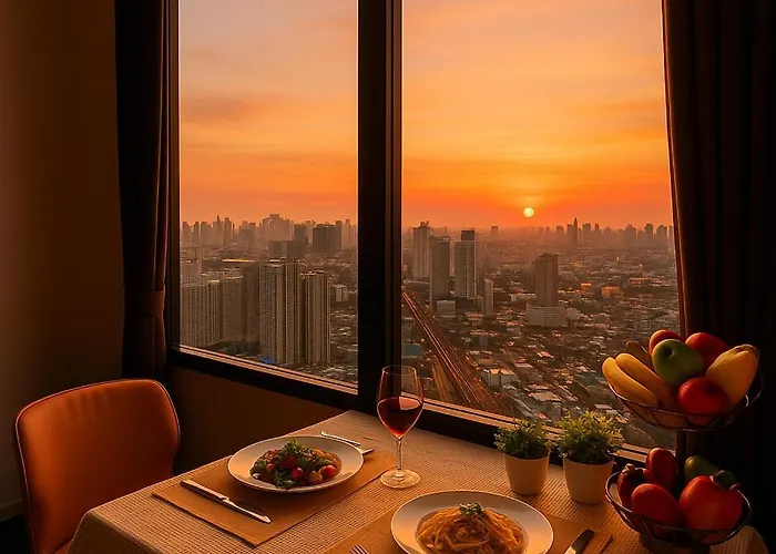 Luxury Loft With Stunning 25th Floor View バンコク都