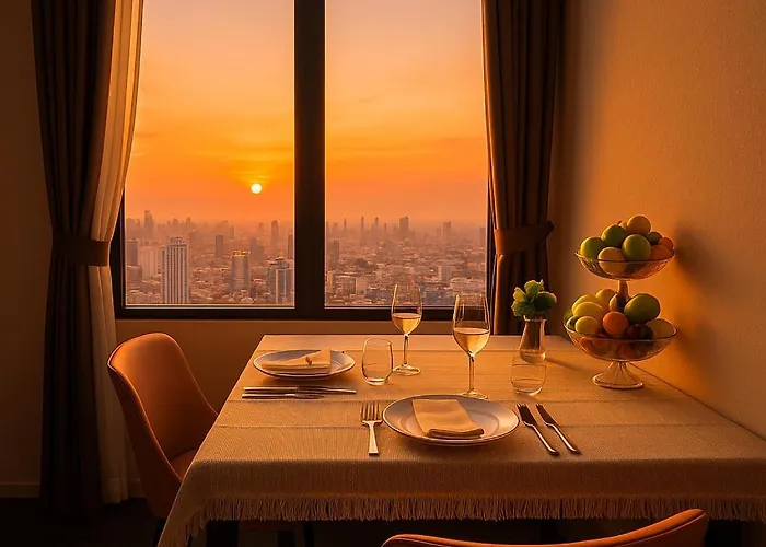 Luxury Loft With Stunning 25th Floor View アパート バンコク都
